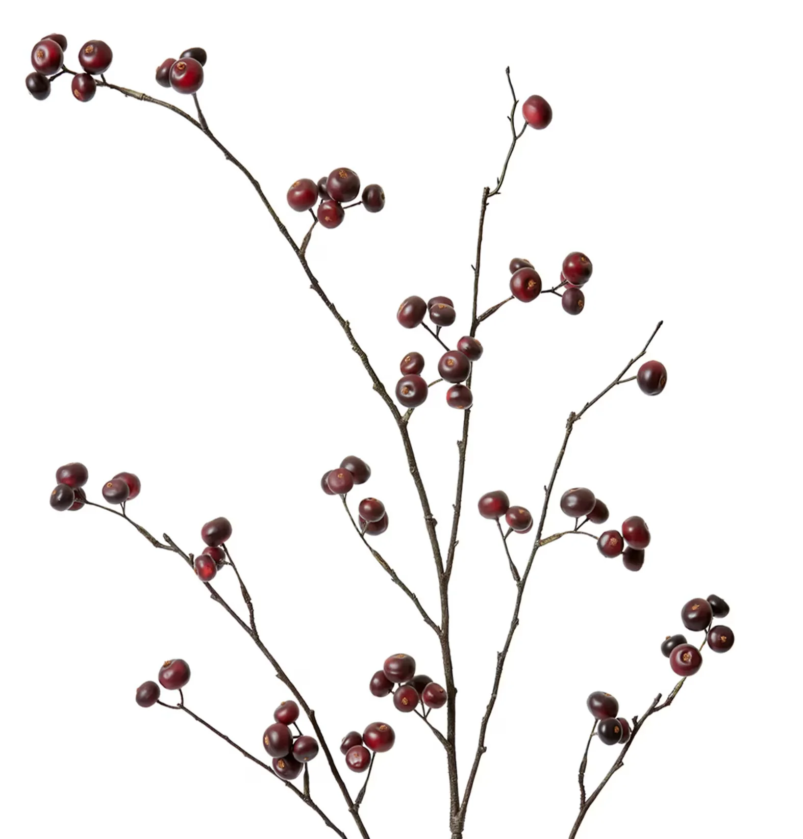 REAL TOUCH FAUX BERRY BRANCH | Burgundy - Image 2