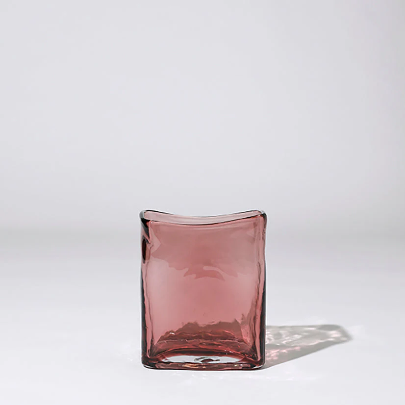 BLOCK VASE  ROSE (L)