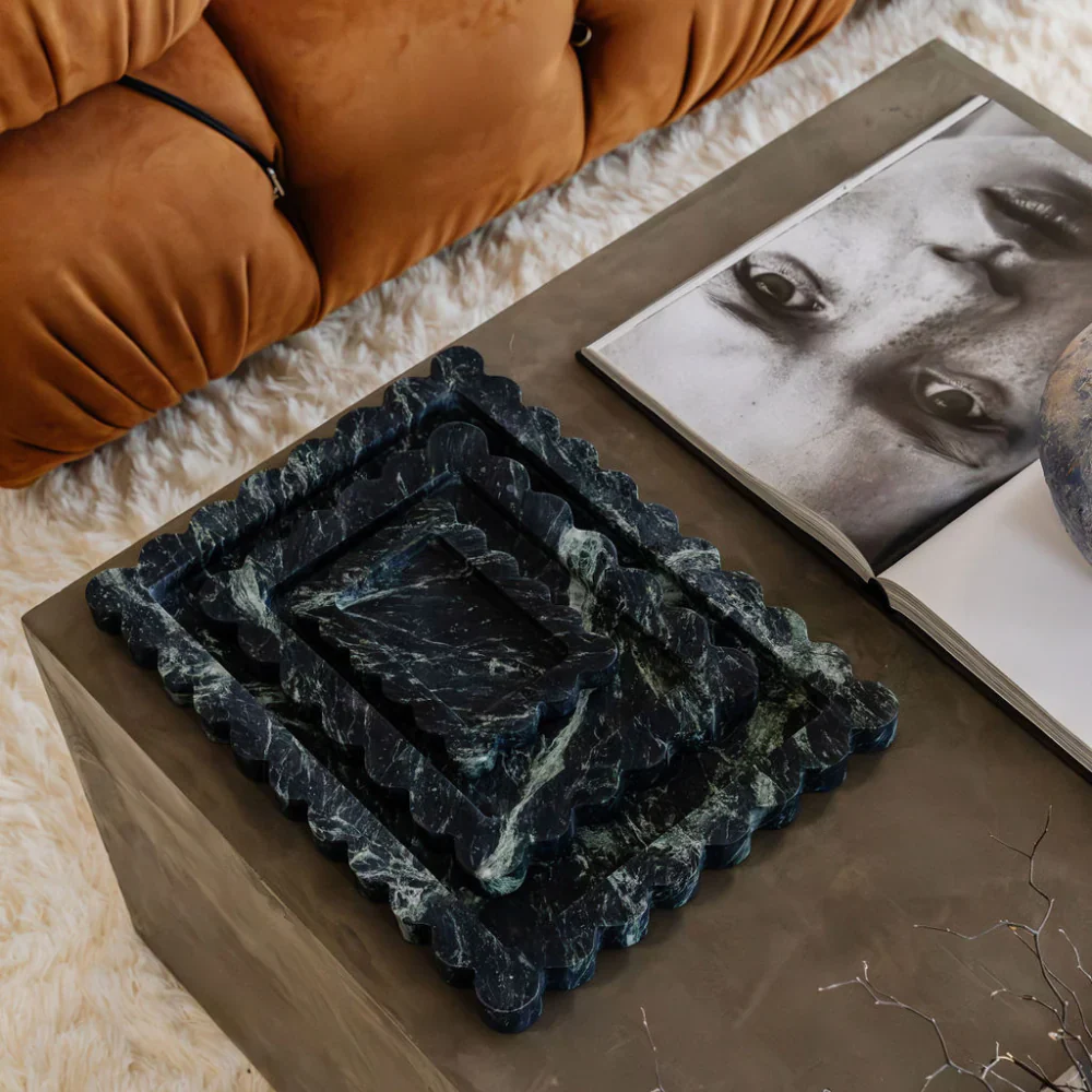 CoTHEORY | PALAZZO SCALLOPED TRAY - VERDI ALPI - Image 4