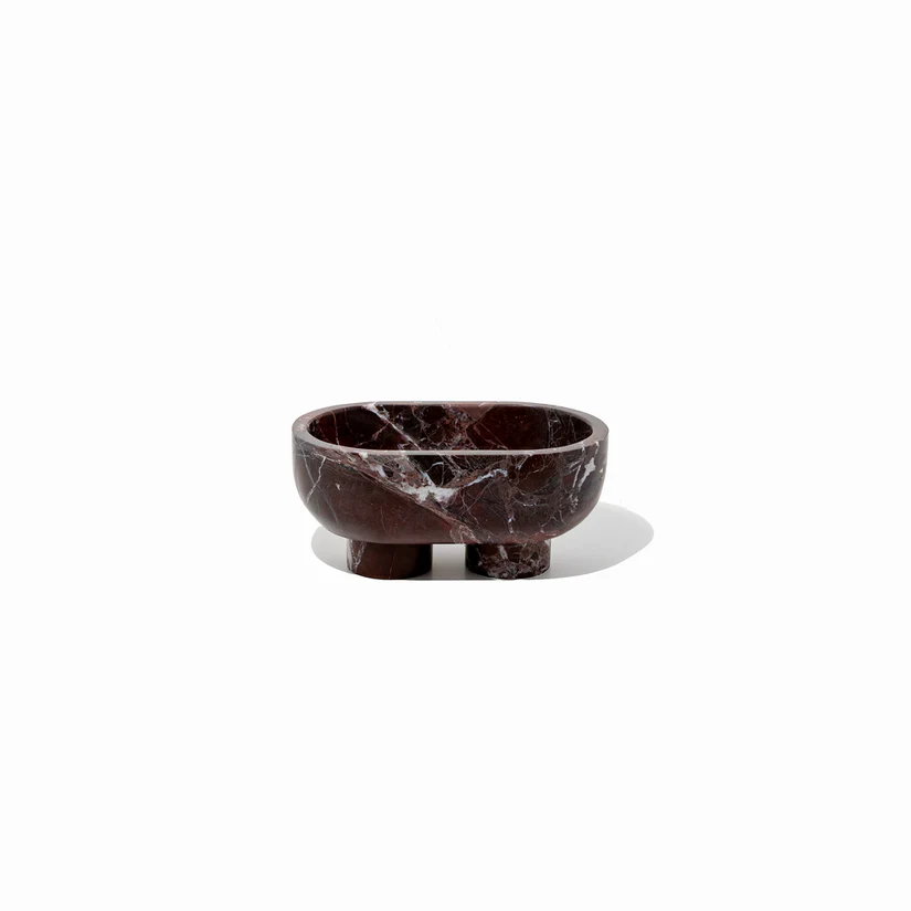 CoTHEORY | MUSE FOOTED OVAL TRAY - ROSSO LEVANTO - Image 2