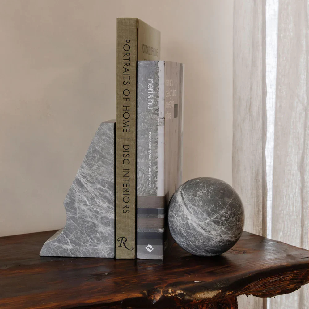 CoTHEORY | ORBIT TABLE SCULPTURE - TUNDRA GREY MARBLE - Image 2