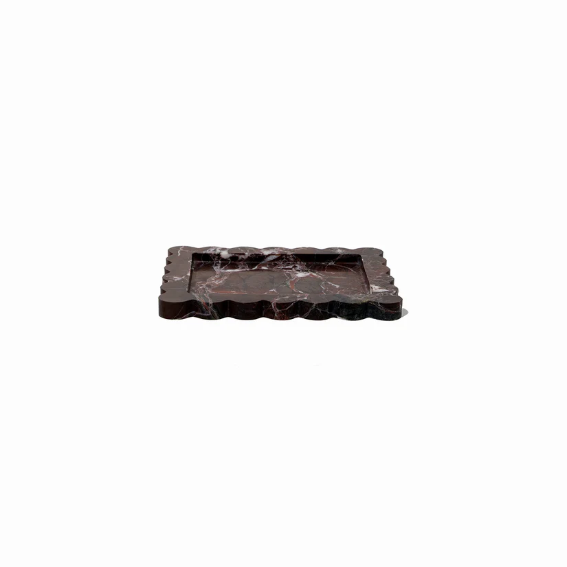 CoTHEORY | PALAZZO SCALLOPED TRAY - ROSSO LEVANTO - Image 2