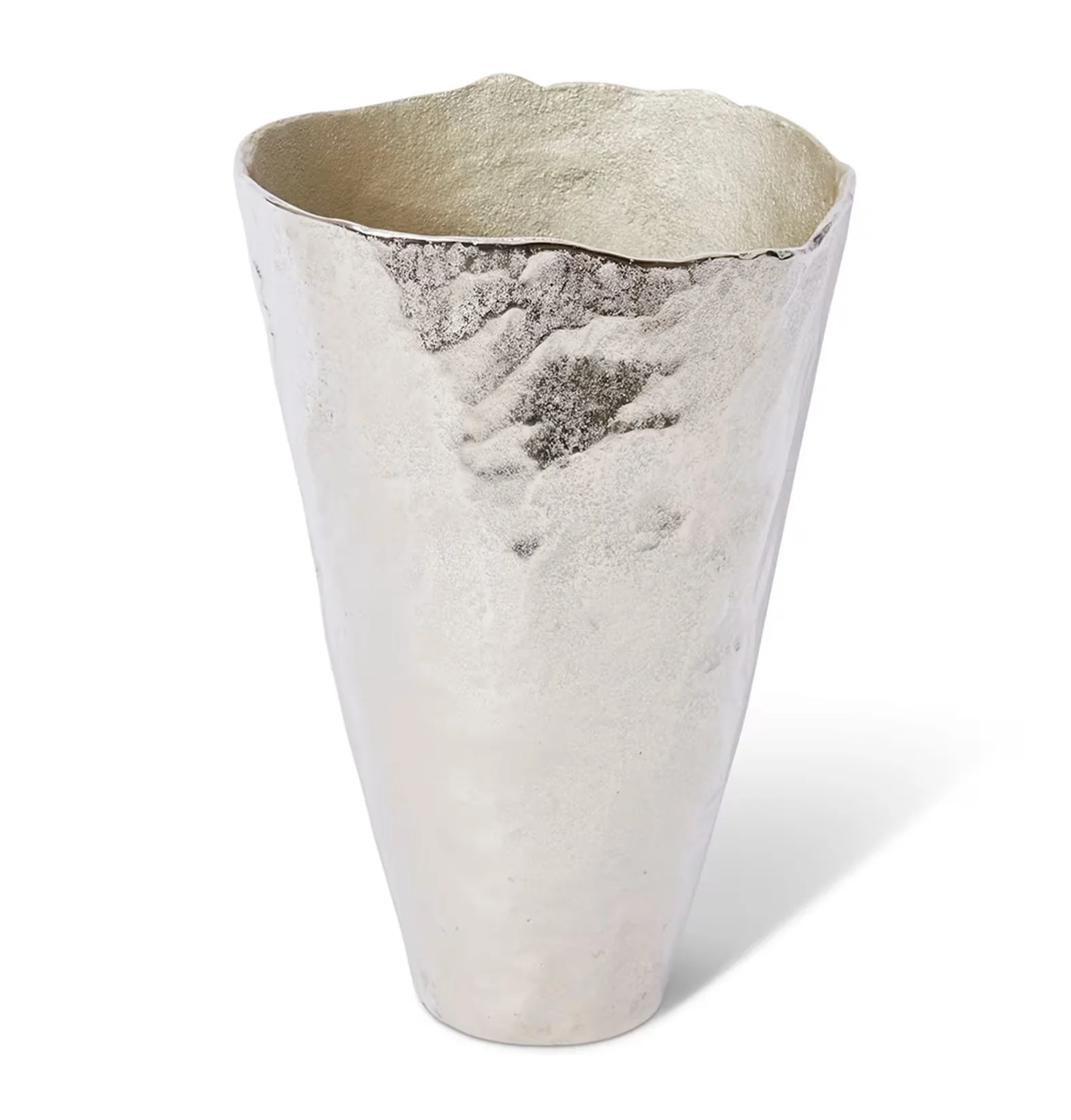 Kahari Vase Nickel  26x20x38cm
