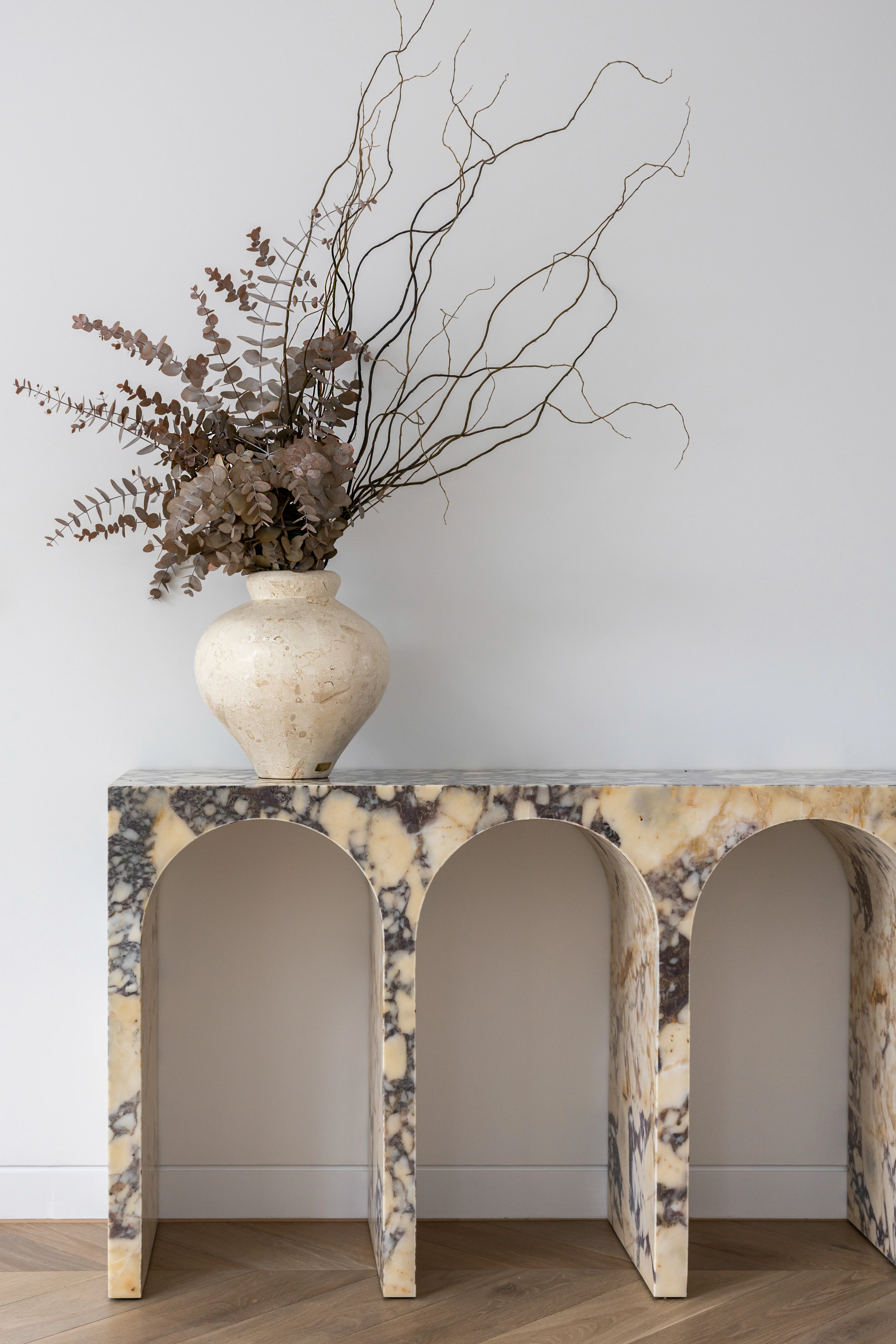 LAGUNA VASE SMOKEY WHITE