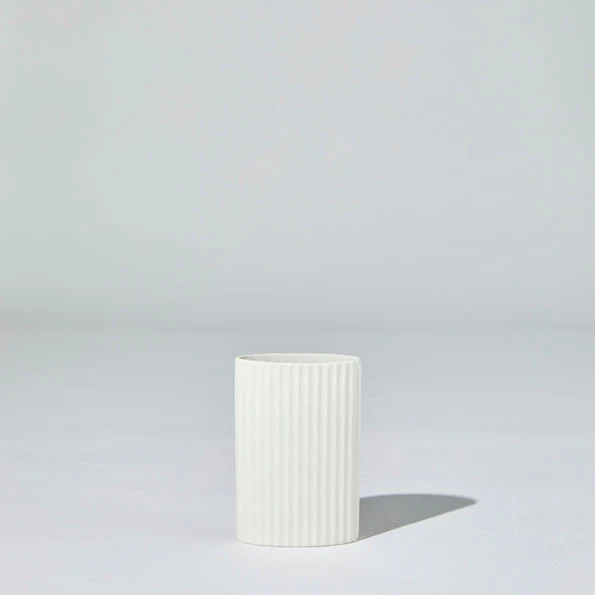 RIPPLE VASE SNOW (S)